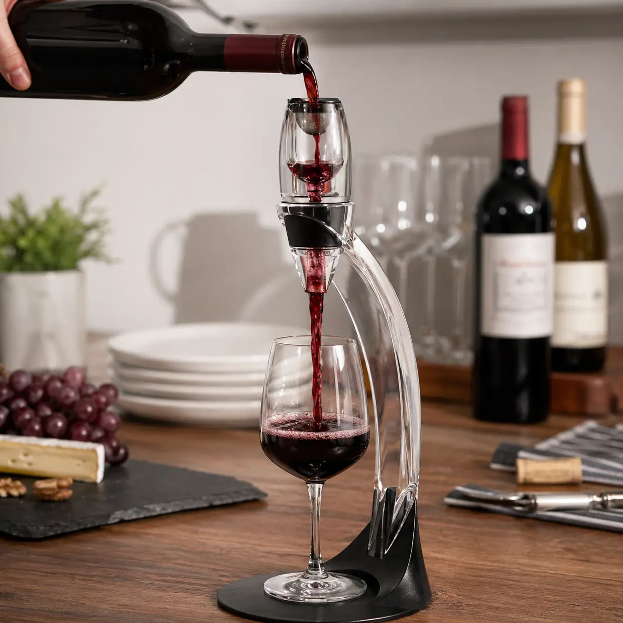 AVANTI DELUXE WINE AERATOR WITH POURING STAND