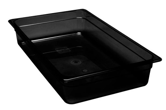 CAMBRO 1/1 x 150mm FOOD PAN 19.5 LTR BLACK 