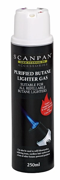 SCANPAN BUTANE GAS REFILL CYLINDER 250ml
