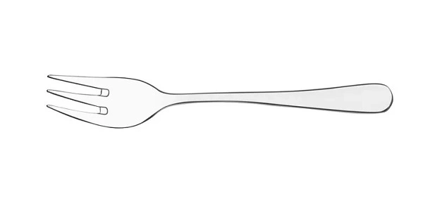 TABLEKRAFT YORK CUTLERY CAKE FORK S/ST