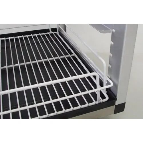 MANTOVA 6 GLASS BASKET TROLLEY WITH 125mm CASTORS