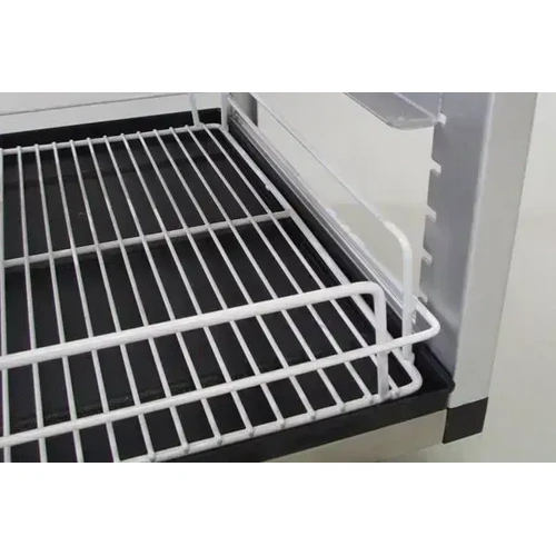 MANTOVA GLASS BASKET TROLLEY 125mm CASTORS