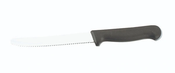 TABLEKRAFT STEAK KNIFE BLACK PLASTIC HANDLE ROUND TIP
