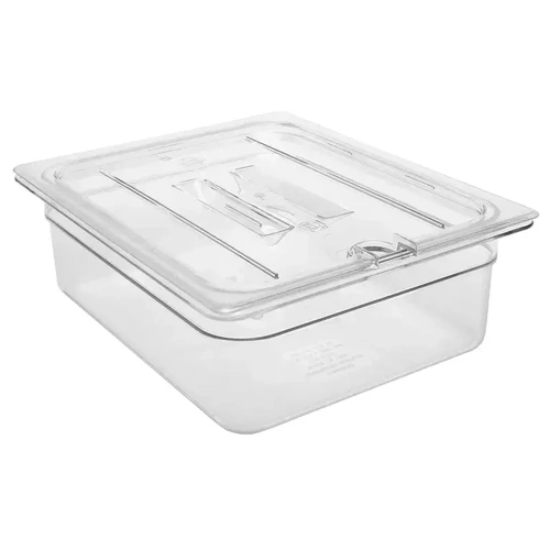 CAMBRO 1/2 SIZE CLEAR LID NOTCHED W/HANDLE 265x325mm