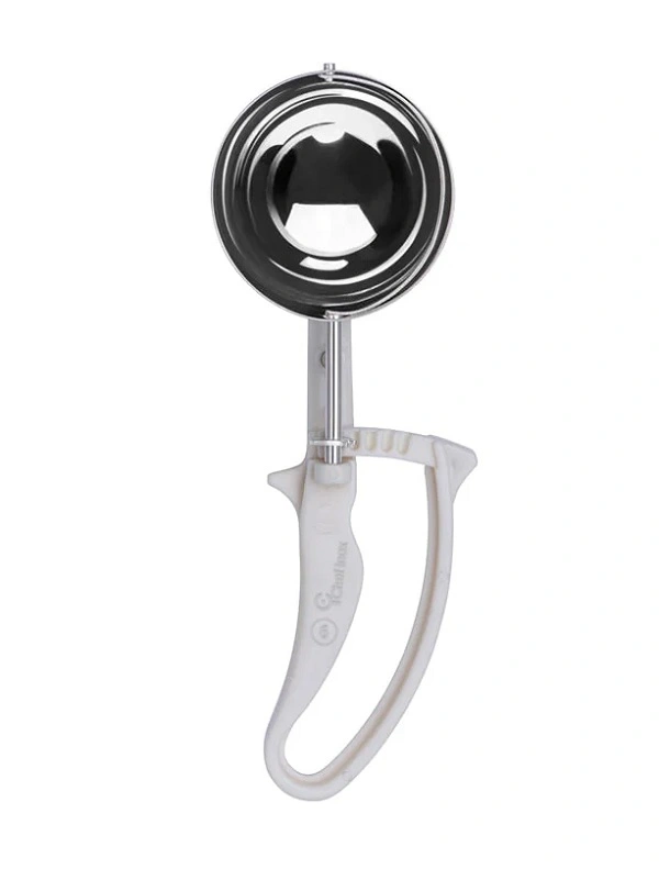 CHEF INOX EZY GRIP PORTIONER / ICE CREAM SCOOP NO. 6 WHITE HANDLE