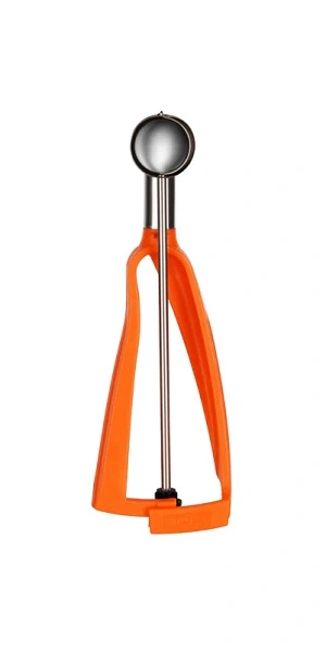 BONZER LITEGRIP ICE CREAM SCOOP NO.100 ORANGE HANDLE