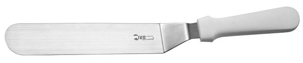IVO SPATULA CRANKED WHITE HANDLE 250mm
