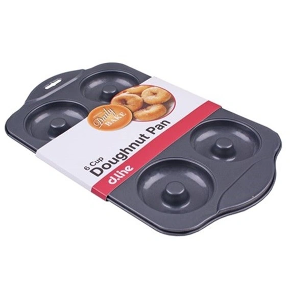 D.LINE DAILY BAKE NON STICK 6 CUP DOUGHNUT PAN