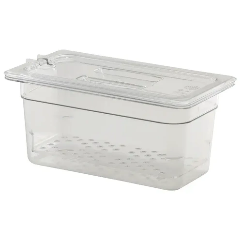 CAMBRO 1/3 SIZE CLEAR LID NOTCHED WHANDLE 176x325mm