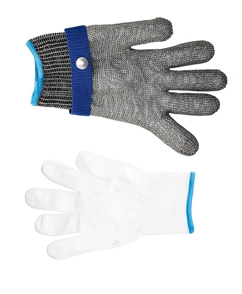 CHEF INOX S/ST CHAIN MESH GLOVE, WRIST LENGTH LARGE