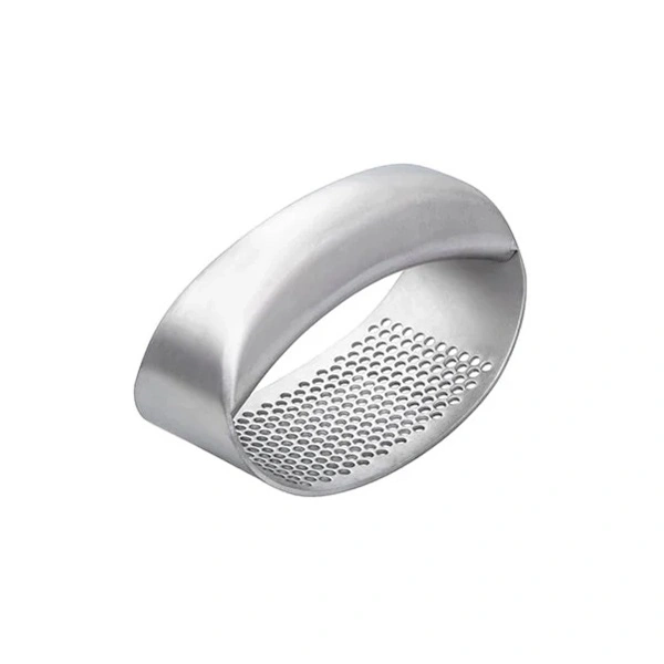 CHEF INOX GARLIC PRESS ROCKER S/ST SATIN FINISH 106mmL x 52mmW