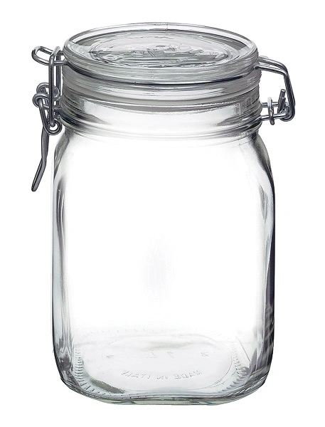 BORMIOLI ROCCO FIDO JAR W/ CLEAR LID 1 LTR