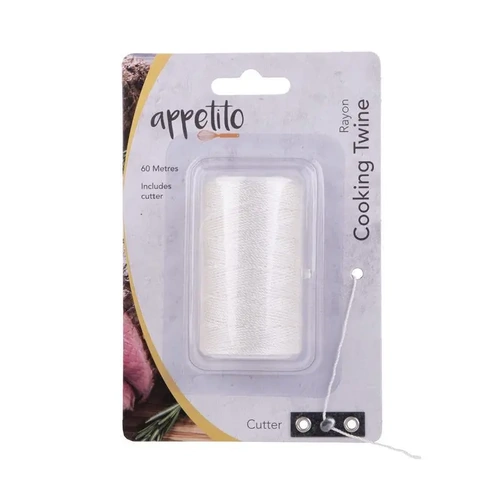 APPETITO RAYON COOKING TWINE 60 METRE W/ CUTTER 