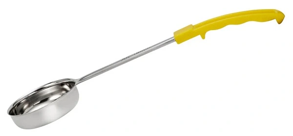 CHEF INOX FOOD PORTIONER SOLID S/ST YELLOW HDL 150ml / 5oz