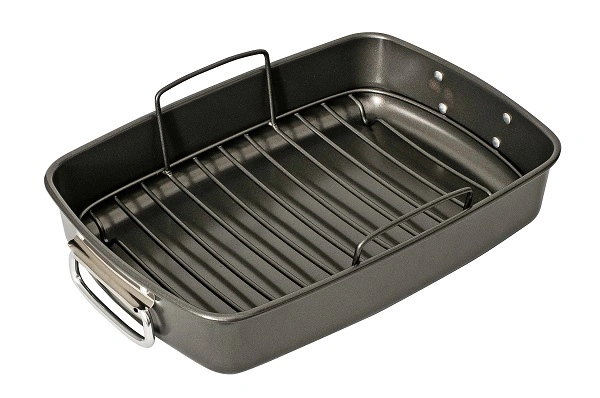 BAKEMASTER ROASTING PAN WITH RACK NON-STICK
