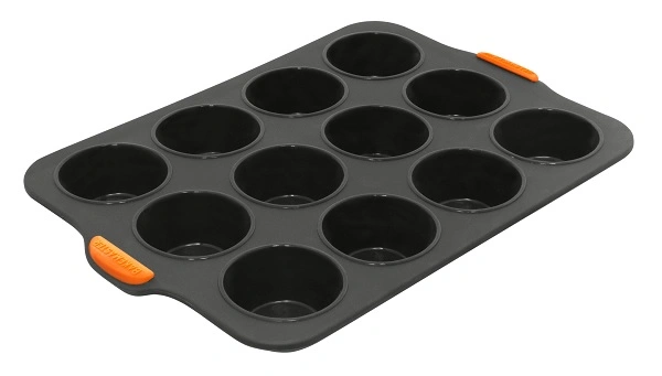 BAKEMASTER REINFORCED SILICONE MUFFIN PAN 12 CUP