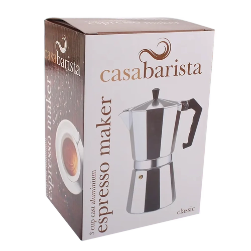 D.LINE CASABARISTA 3 CUP ALUMINIUM ESPRESSO MAKER