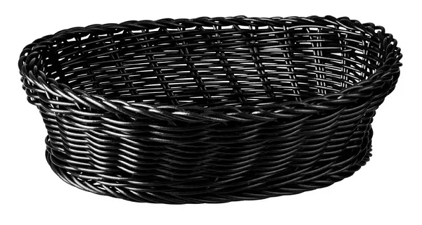 POLYPROP BASKET OVAL BLACK