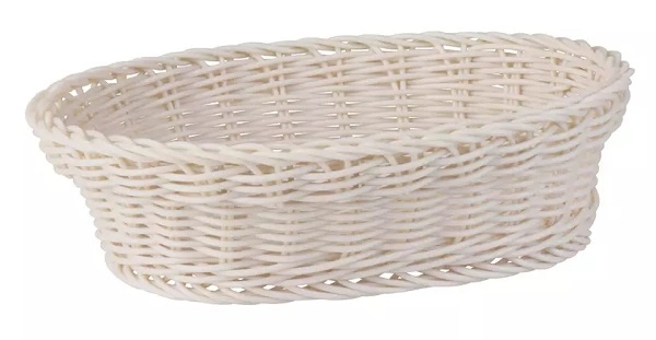 POLYPROP BASKET OVAL TAUPE