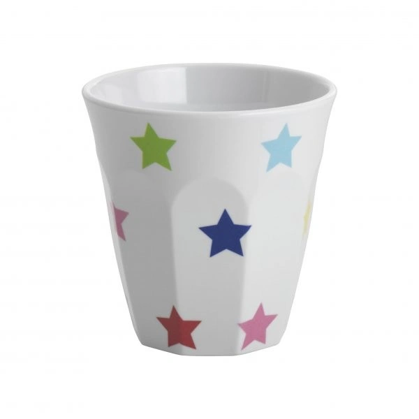 JAB MULTICOLOUR STARS ON WHITE TUMBLER 300ml