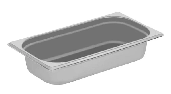 CHEF INOX ANTI JAM STEAM PAN 1/3 SIZE 65mm
