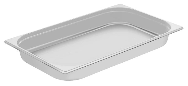 CHEF INOX ANTI JAM STEAM PAN 1/1 SIZE 65mm