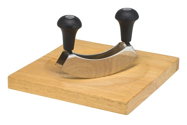 AVANTI DOUBLE BLADE MEZZALUNA CHOPPER W/ BOARD SET
