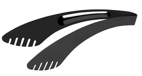 TABLEKRAFT ALL PURPOSE TONG GUN METAL W/ SERVING 