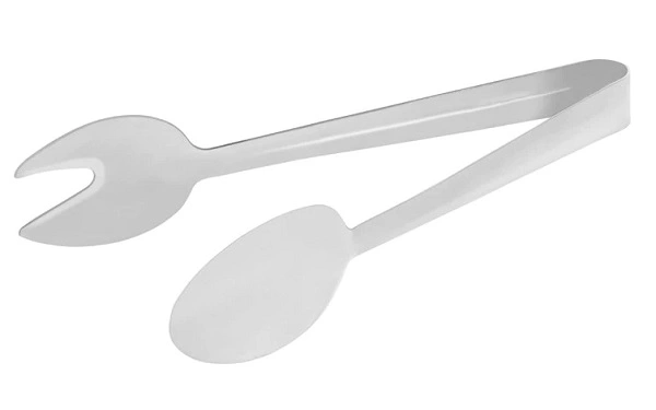 CHEF INOX ROUND SPOON / FORK TONG S/ST 230mm