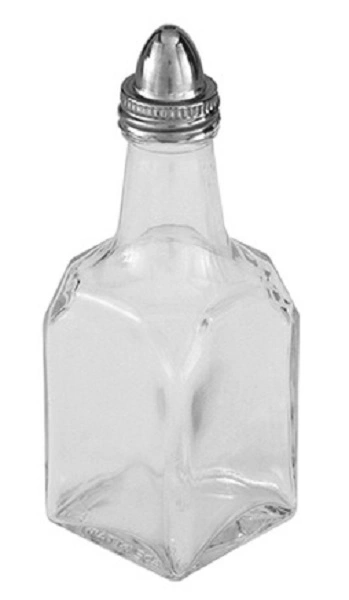 OIL / VINEGAR BOTTLE GLASS 150ml, S/ST TOP