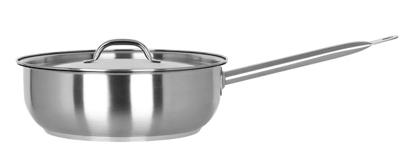 CHEF INOX ELITE S/ST SAUTE PAN W/ LID 280mmØ x 95mmH