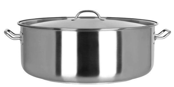 CHEF INOX ELITE S/ST CASSEROLE W/ LID 37 LTR