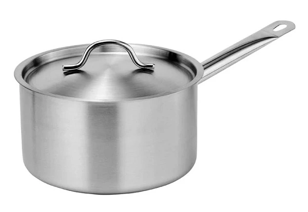 FORCE SAUCEPAN S/ST W/ LID 5.0 LTR 230mmØ x 130mmH