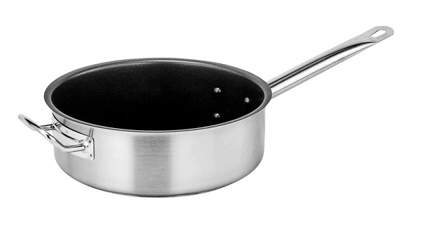 FORCE NON-STICK SAUTE PAN S/ST W/ LID 2.8 LTR 220mmØ x 75mmH 