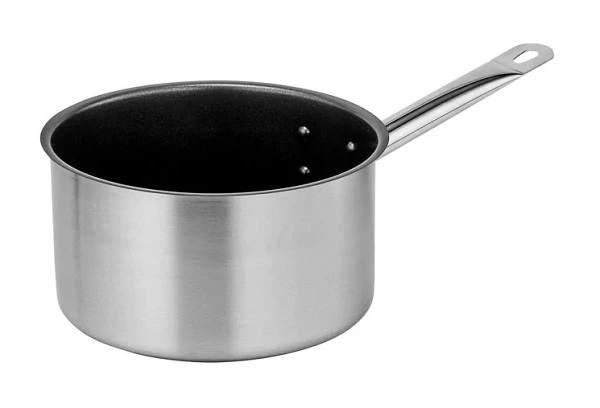 FORCE NON-STICK SAUCEPAN S/ST W/ LID 5.0 LTR 220mmØ x 130mmH 
