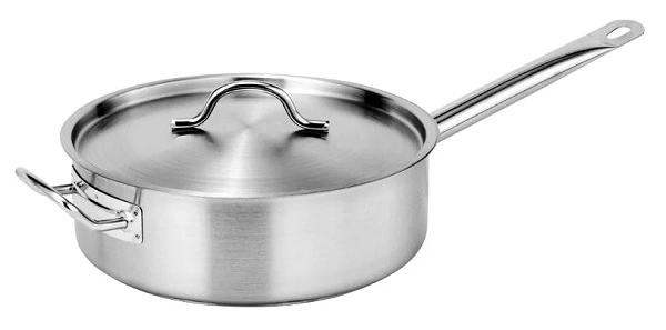 FORCE SAUTE PAN S/ST W/ LID 4.5 LTR 260mmØ x 85mmH 