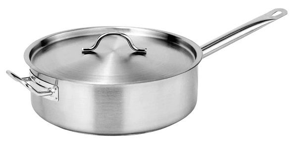 FORCE SAUTE PAN S/ST W/ LID 7.0 LTR 300mmØ x 100mmH 