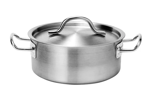 FORCE LOW CASSEROLE S/ST W/ LID 0.8 LTR 140mmØ x 55mmH 