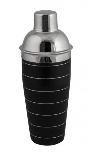 MODA 3 PIECE COCKTAIL SHAKER S/ST BLACK 750ml