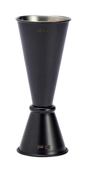 CHEF INOX JAPANESE JIGGER S/ST BLACK 30 / 60ml