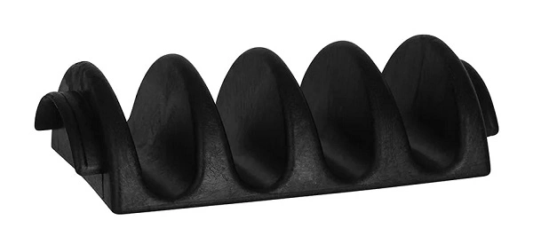 CHEF INOX CONEY ISLAND TACO HOLDER / STAND BLACK