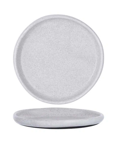 TABLEKRAFT NATURALS ROUND COUPE 205mm ASH GREY