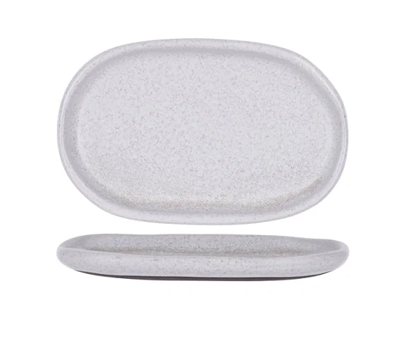 TABLEKRAFT NATURALS OVAL COUPE 210mm ASH GREY