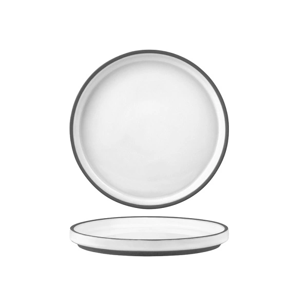 TABLEKRAFT URBAN MUSE WHITE PLATE RIMMED 150mmØ x 20mmH