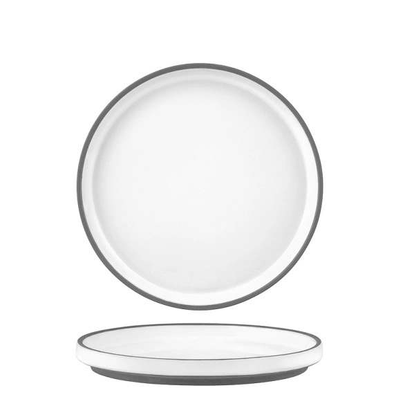TABLEKRAFT URBAN MUSE WHITE PLATE RIMMED 170mmØ x 20mmH