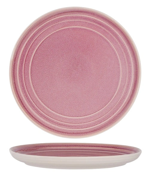 TABLEKRAFT LINEA ROUND COUPE PLATE DUSTY PINK 275mmØ x 29mmH