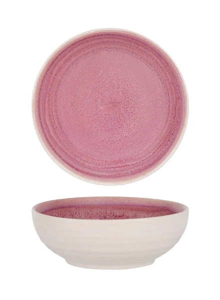 TABLEKRAFT LINEA ROUND BOWL DUSTY PINK 120mmØ x 40mmH