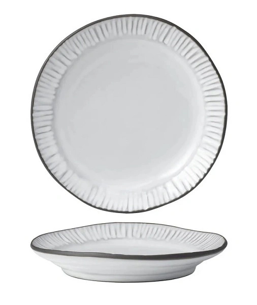 TABLEKRAFT LINEA ORGANICS PLATE W/RIM 180mm