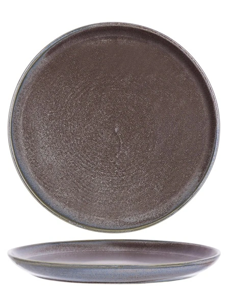 TABLEKRAFT URBAN ROUND COUPE GREYSTONE BLUE 268mmØ