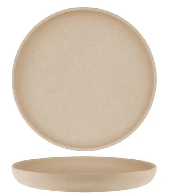 SOHO ROUND DEEP COUPE PLATE 255mm STONE